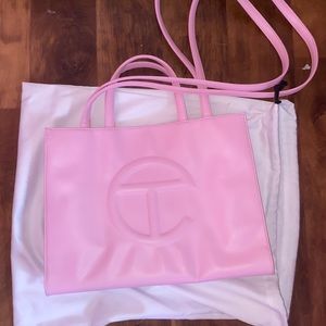 Large bubblegum Telfar bag